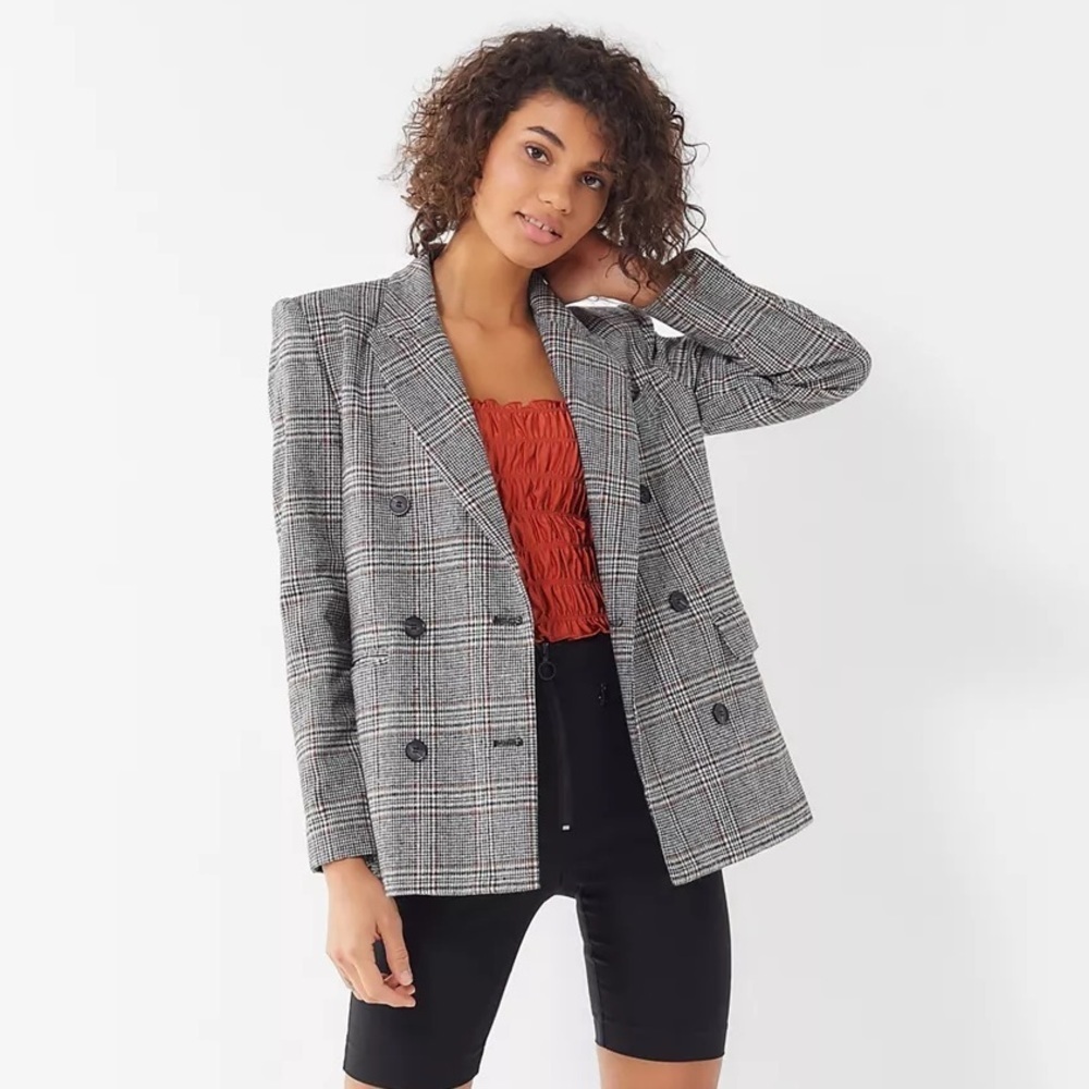 LIKE NEW ASTR The Label | Double Breasted Plaid Blazer - Size M - EUC